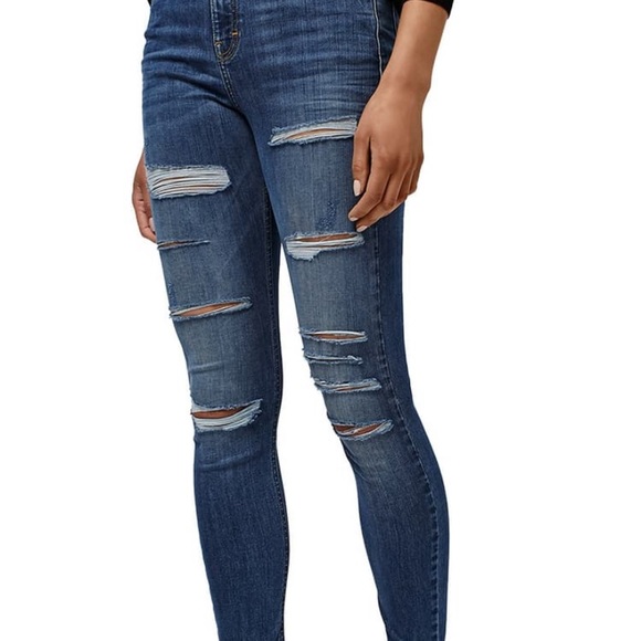 Topshop Ripped Jamie Jeans - Picture 2 of 6